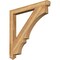 Ekena Millwork Balboa Arts & Crafts Rough Sawn Bracket, Western Red Cedar, 4"W x 42"D x 42"H BKT04X42X42BOA03RWR - alternate 1